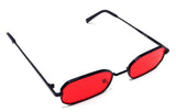 Slim Rectangular Geometric  Classic Luxury Aviator Sunglasses