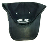 United States Air Force 3D Wings Logo Stripe Black Adjustable Hat