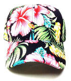 Crown Floral Hawaiian Print Sublimated Dad Hat
