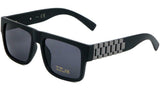 Watch Band Link Chain Square Luxury Sunglasses w/ Tinted Lenses