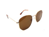 Metal Wire Frame Round Aviator Sunglasses