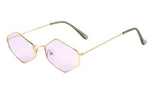 Slim Classic Hexagon Luxury Geometric Sunglasses