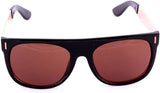 Square Marijuana Weed Leaf Print Retro Hip Hop Sunglasses