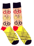 Fine Fit Casual Novelty Pattern Knit Crew Socks