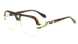 Gazelle Wise Guy Hip-Hop Oversized Retro Square Luxury Aviator Sunglasses