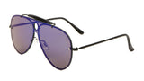 Classic Outdoorsman Retro Pilot Shield Aviator Sunglasses