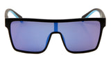 Futuristic Polarized Shield Square Aviator Sunglasses