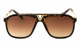 Deniro Square Retro Luxury Hip Hop Aviator Sunglasses