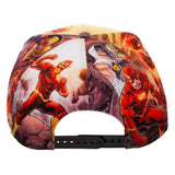 DC Comics The Flash Rubber Logo Sublimated All Over Print Snapback