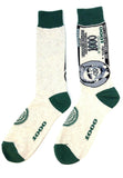 Fine Fit USA United States American Flag Patriotic Pattern Knit Crew Socks