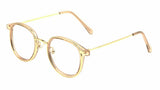 Slim Sleek Square Metal & Plastic Aviator Sunglasses