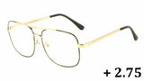 Elite Classic Casual Square Luxury Aviator Readers Reading Glasses