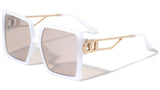 Womens XL Oversized Square Luxury Aviator Sunglasses