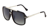 Metal & Plastic Flat Top Retro Sport Square Pilot Aviator Sunglasses