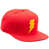 DC Comics Shazam Red 3D Embroidered Logo Snapback
