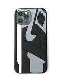 Jumpman Logo Sneaker Kicks iPhone 13 Pro Max 6.7 Silicone Bumper Case
