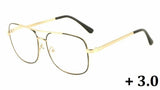 Elite Classic Casual Square Luxury Aviator Readers Reading Glasses