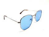 Metal Wire Frame Round Aviator Sunglasses