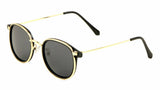 Slim Sleek Square Metal & Plastic Aviator Sunglasses