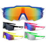 Oversized Semi Rimless Shield Wrap Around Outdoor Shield Sunglasses