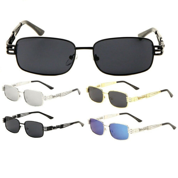 Sicario Slim Sleek Classic Rectangular Aviator Sunglasses