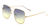 Oversized Brow Bar Square Aviator Sunglasses