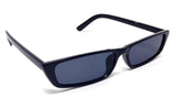 Slim Rectangular Minimal Classic Casual Mod Sunglasses