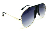 Vegas Classic Outdoorsman Retro Pilot Shield Aviator Sunglasses