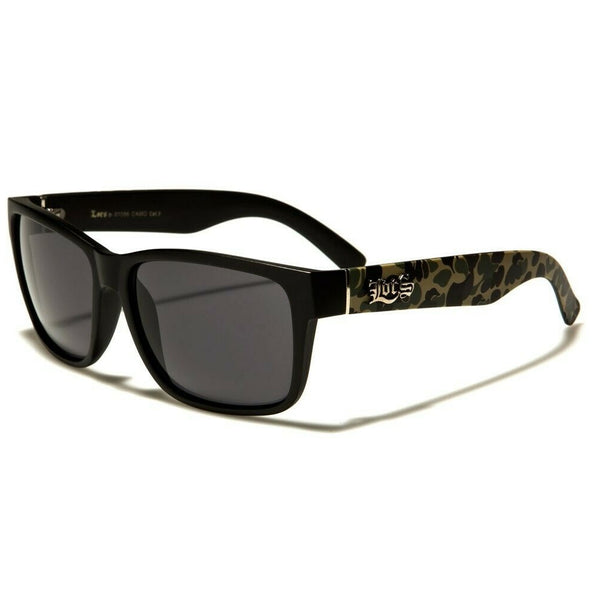 Locs Classic Square Camo Wrap Around Sport Retro Sunglasses