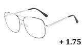 Elite Classic Casual Square Luxury Aviator Readers Reading Glasses