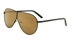 XL Oversized Split Shield Retro Aviator Sunglasses