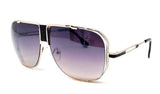 Gazelle Turbo Square Oversized Hip Hop Aviator Luxury Sunglasses