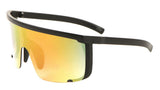 Montego Bay One Piece Mono Lens Shield Wrap Around Sunglasses