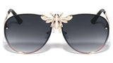 3D Killer Bee Luxury Hip Hop Aviator Sunglasses Floating Lenses