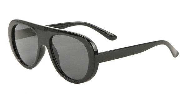 Go Go Womens Retro Thick Bold Plastic Frame Flat Top Luxury Sunglasses