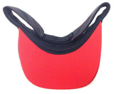 University Of Georgia Bulldogs Text Logo Black Sun Visor Hat