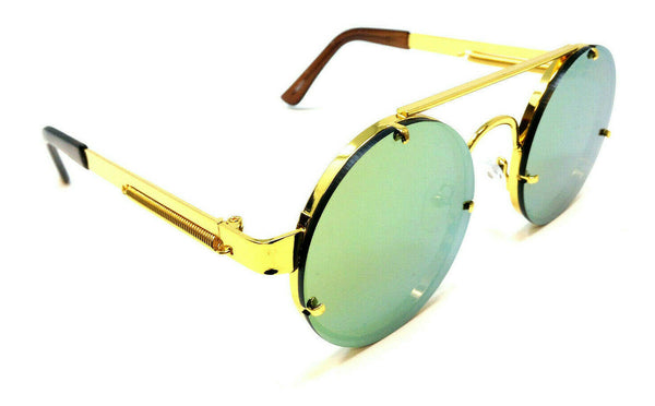 Elegant Round Circle Floating Lenses Luxury Steampunk Sunglasses
