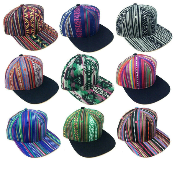Abstract Tribal Native American Navajo Aztec Snapback Hat