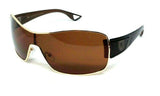 Khan Shield Wrap Around One Piece Lens Aviator Sunglasses