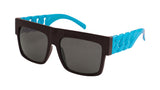Oversized Flat Top Square Chain Arms Hip Hop Sunglasses