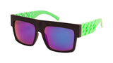 Oversized Flat Top Square Chain Arms Hip Hop Sunglasses