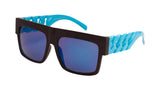 Oversized Flat Top Square Chain Arms Hip Hop Sunglasses