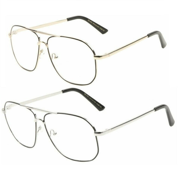 Elite Classic Casual Square Luxury Pilot Aviator Readers Reading Glasses