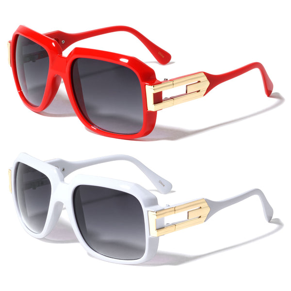 Gazelle Cosa Nostra Square Luxury Retro Hip Hop Sunglasses