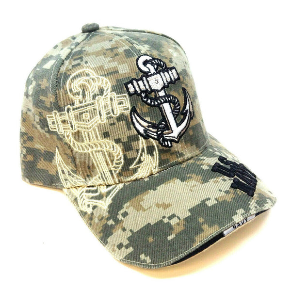 United States Navy Anchor Digital Camo Adjustable Hat
