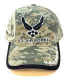 United States Air Force 3D Wings Logo Digital Camouflage Adjustable Hat