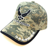 United States Air Force 3D Wings Logo Digital Camouflage Adjustable Hat
