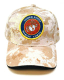 United States Marine Corps Digital Desert Camo Seal Logo Adjustable Hat