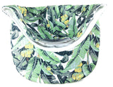 Banana Palms Green All Over Floral Print Snapback