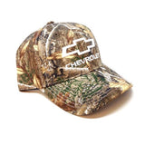 Chevrolet Wedge 3D Embroidered Bow Tie Text Logo Realtree Camo Adjustable Hat
